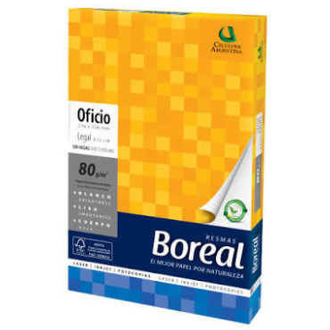 Resma Oficio Boreal 80 gr.